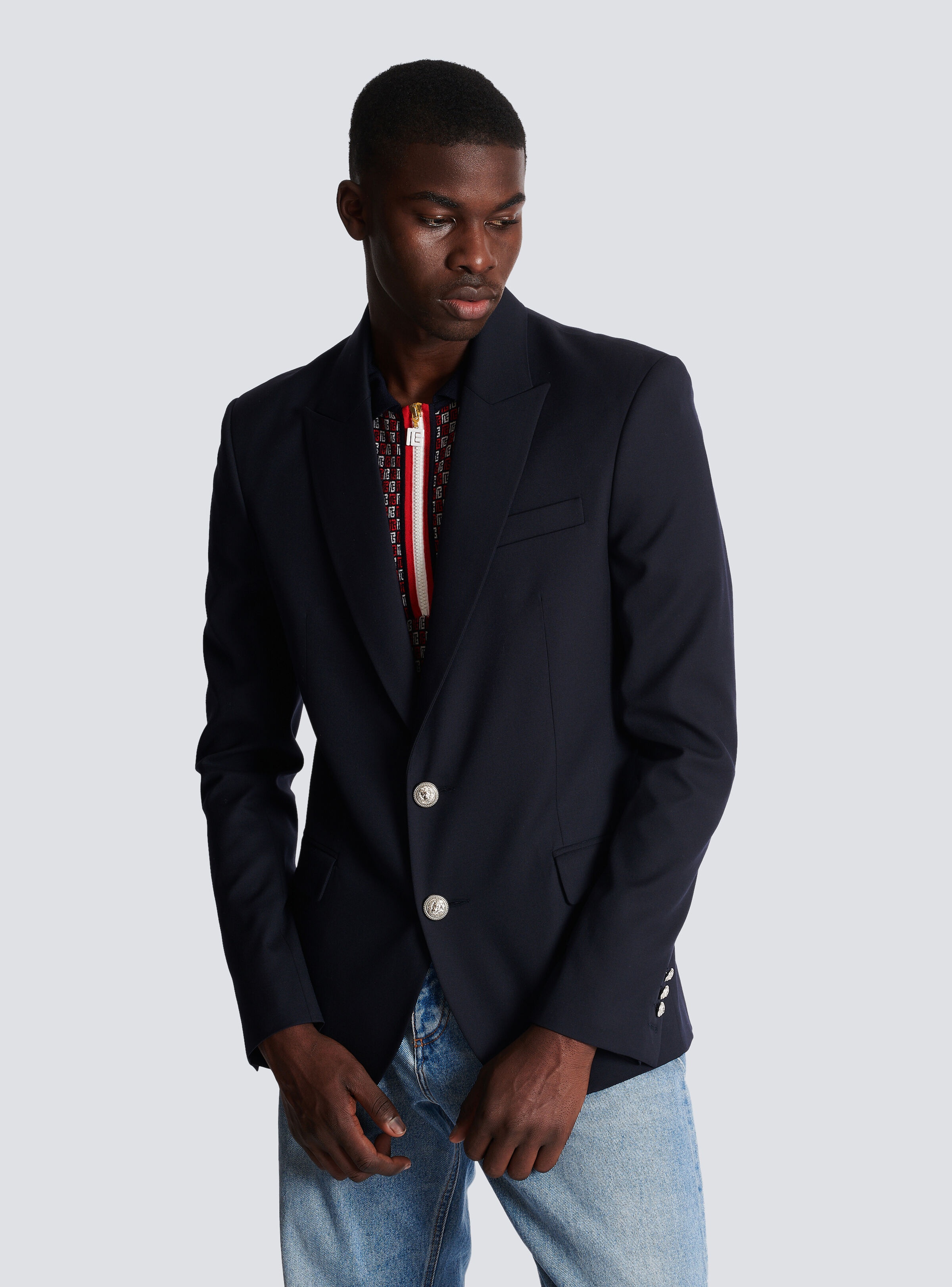 2-button wool jacket - 6