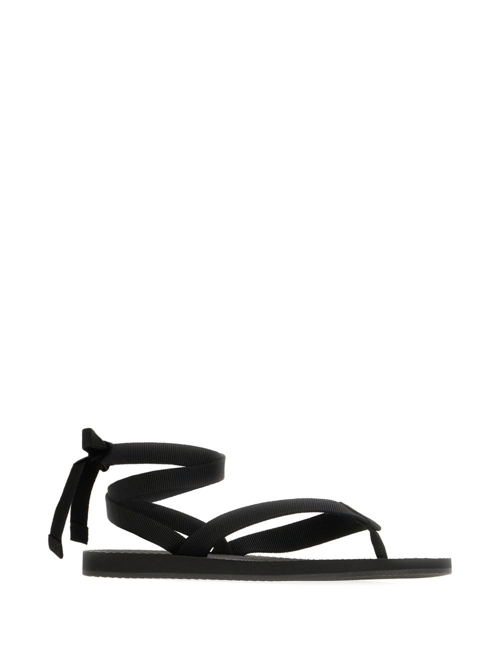 ribbon-tie flat sandals - 2