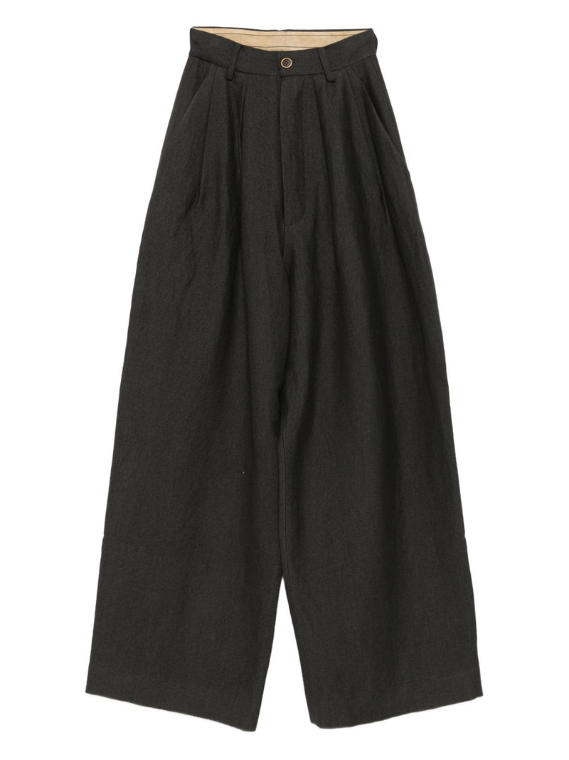 high-waisted palazzo trousers 1