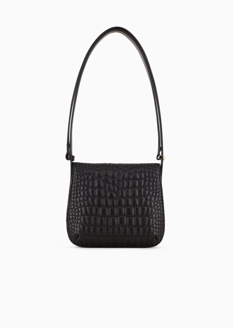 Small la Prima bag in croc-quilted nappa leather 3