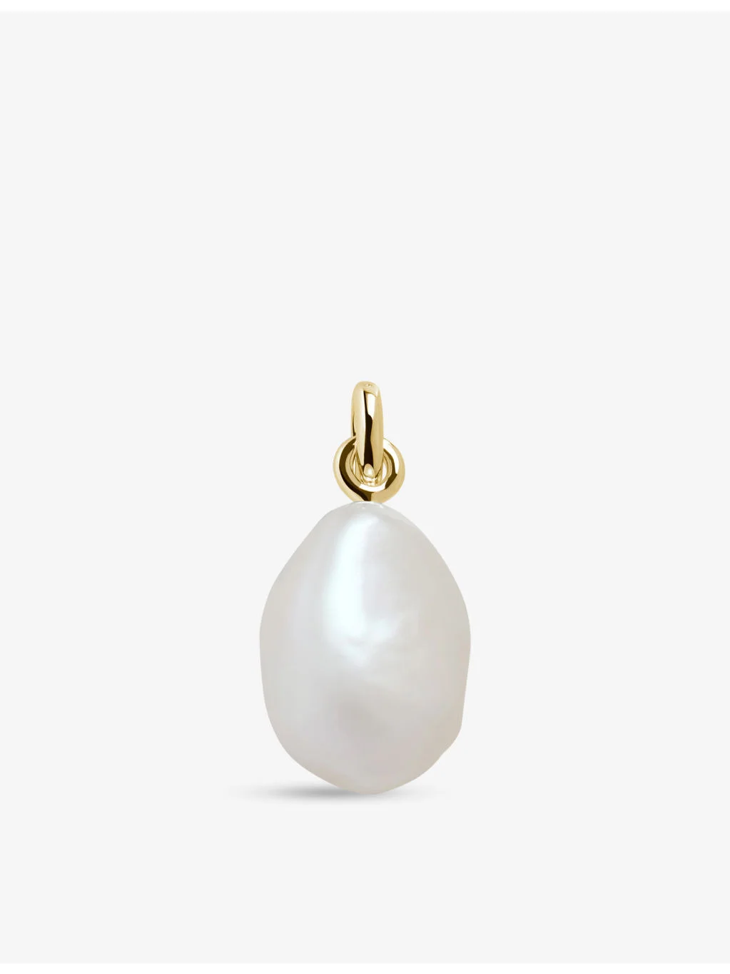 14ct Yellow-Gold and Baroque Pearl Charm - 1