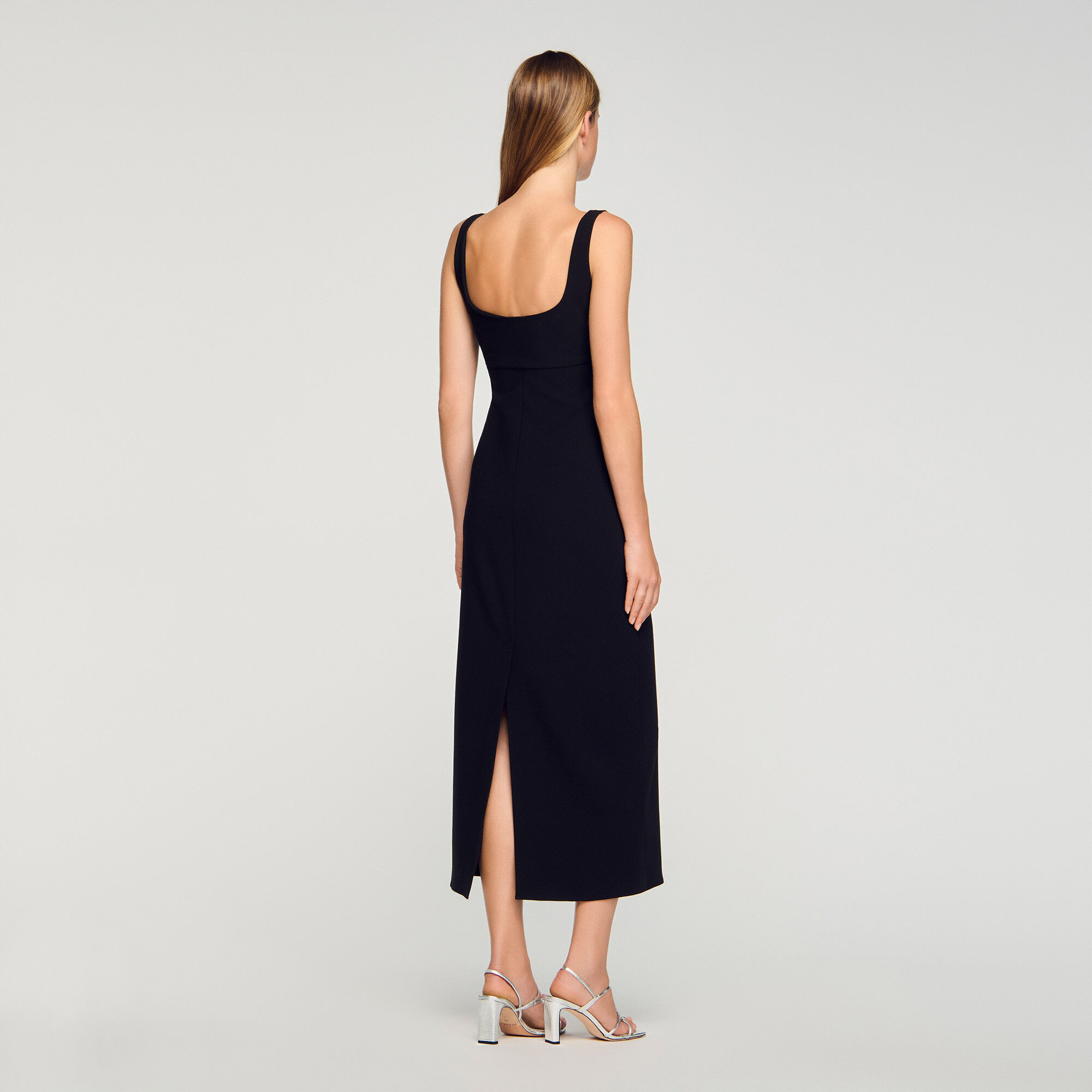 RHINESTONE HEART MAXI DRESS - 5