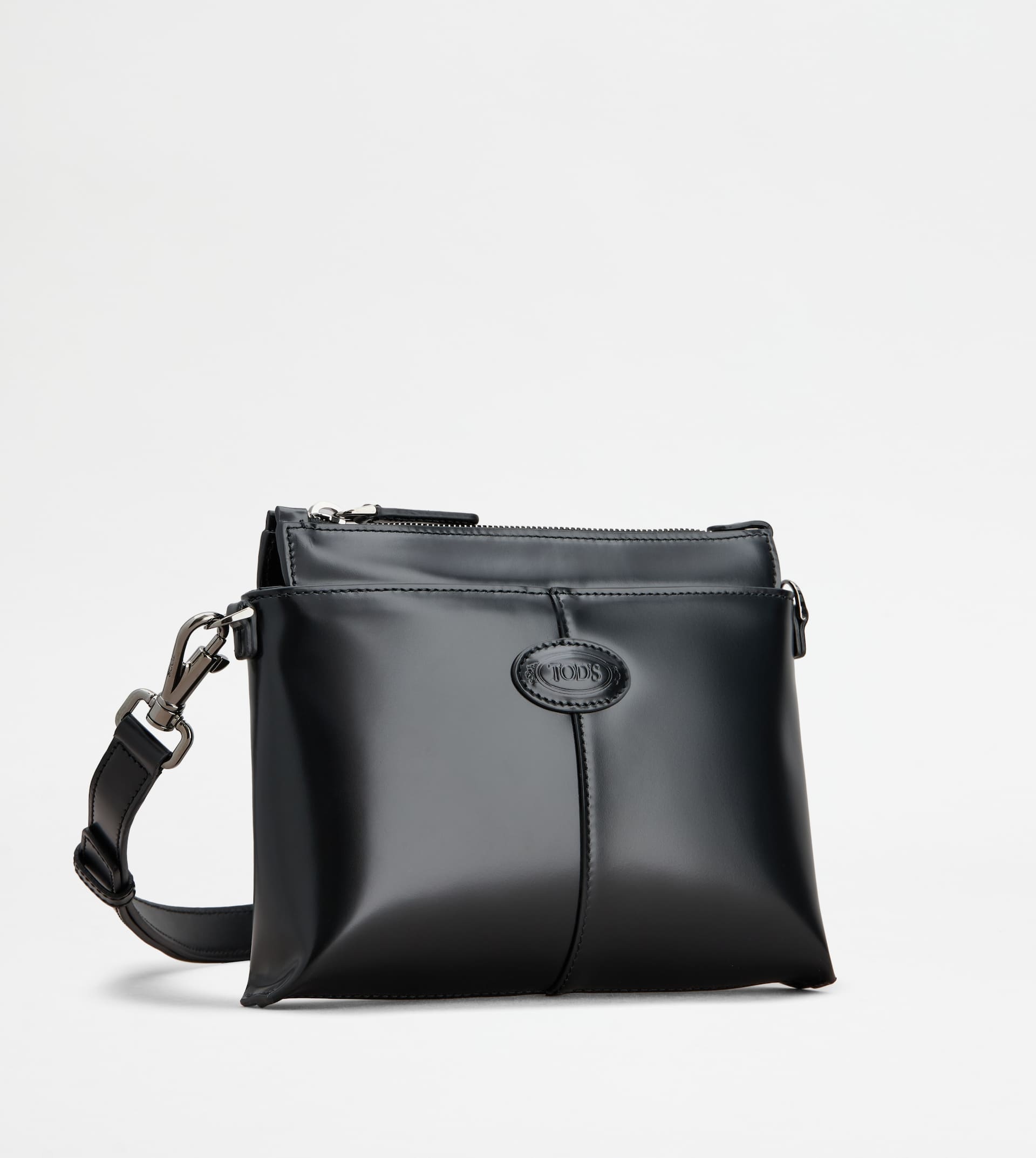 TOD'S DI BAG CROSSBODY BAG IN LEATHER MINI - BLACK - 3
