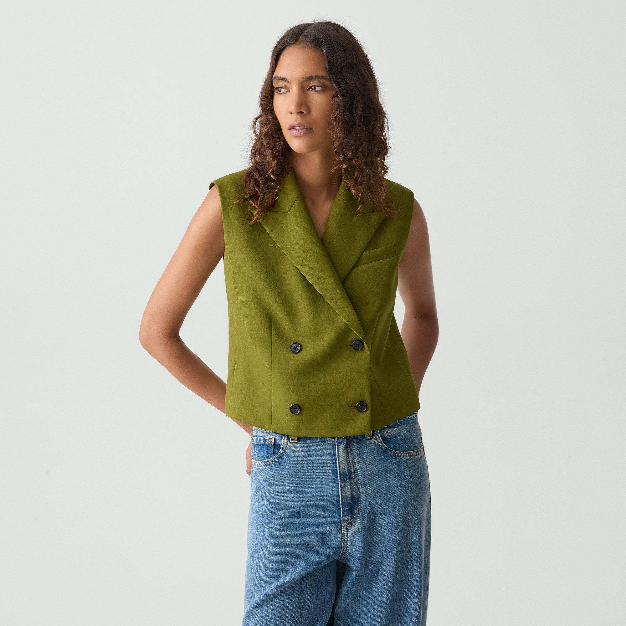 Double-Breasted Vest in City Twill - 2