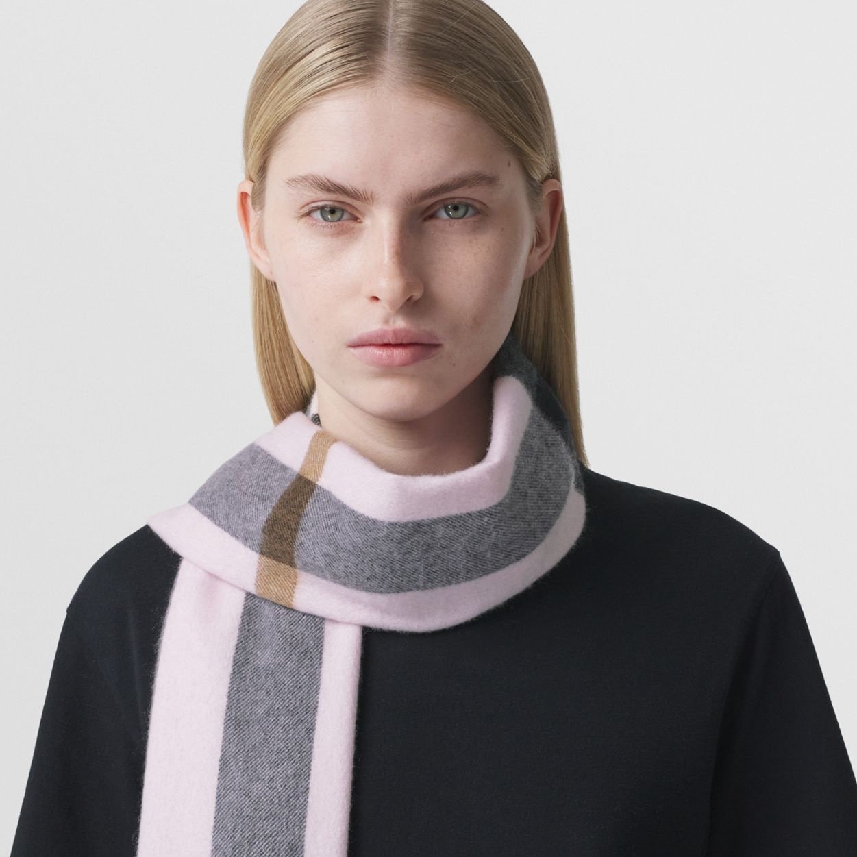 Check Cashmere Scarf - 3