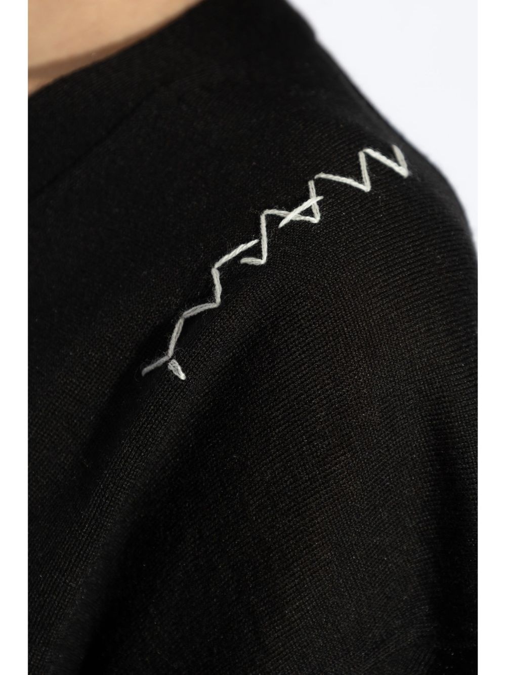 embroidered-logo cardigan - 5