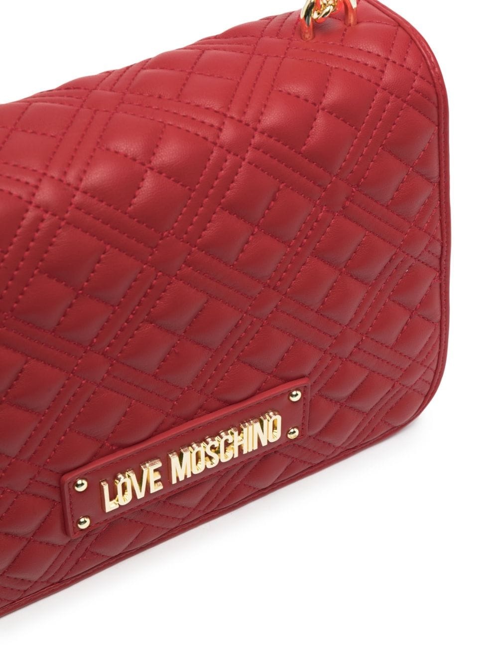 quilted logo-plaque shoulder bag - 5