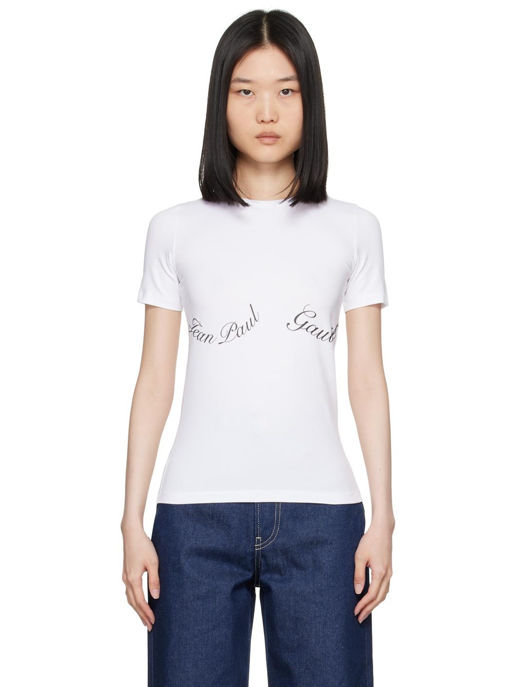 White 'The Jean Paul Gaultier' T-Shirt - 1