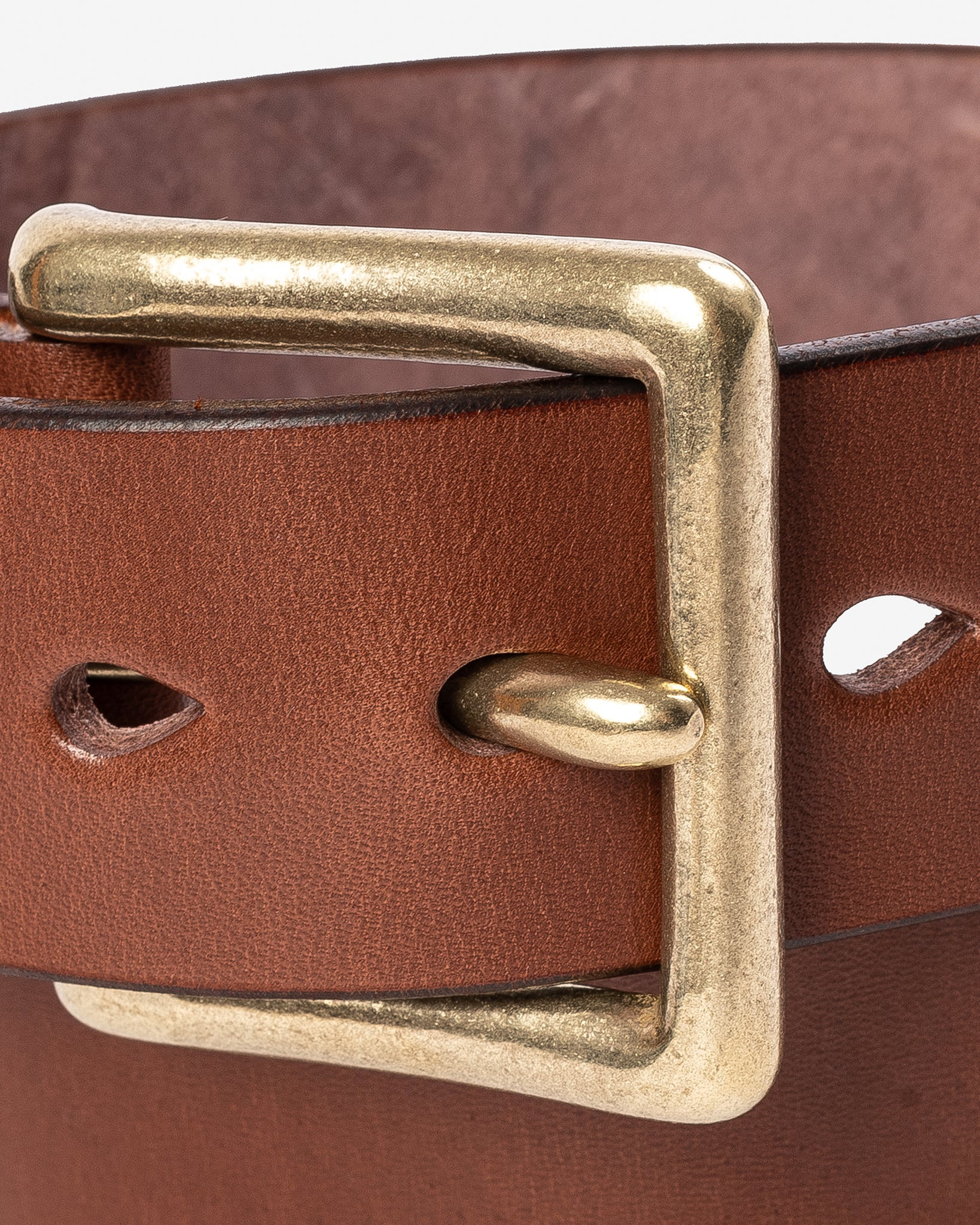 IHB-10-BRN Heavy Duty "Tochigi" Leather Belt - Brown - 4
