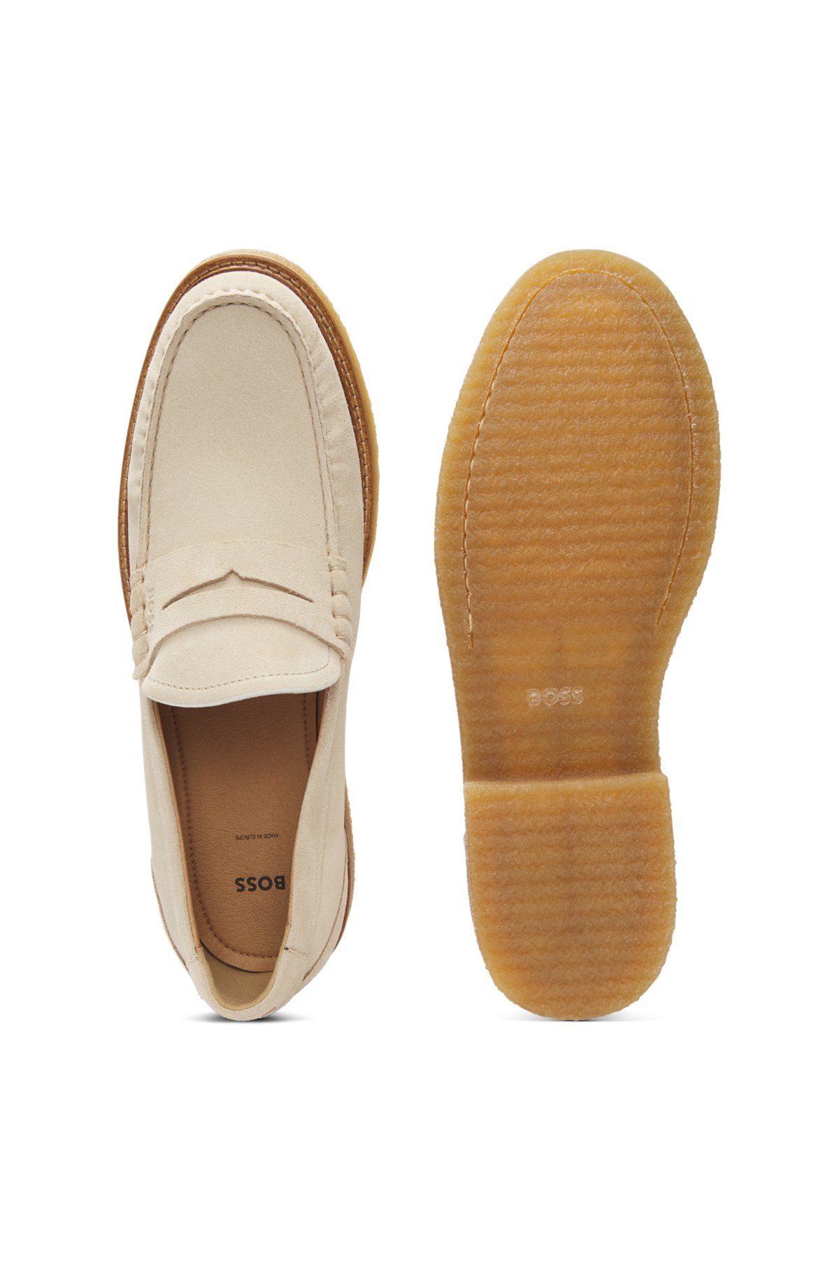 SUEDE MOCCASINS WITH CREPE OUTSOLE - 4