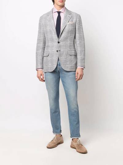 Brunello Cucinelli striped long-sleeve shirt outlook