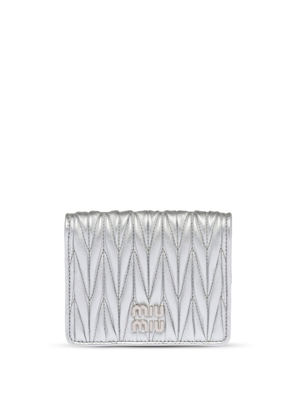 matelassé nappa leather wallet - 1