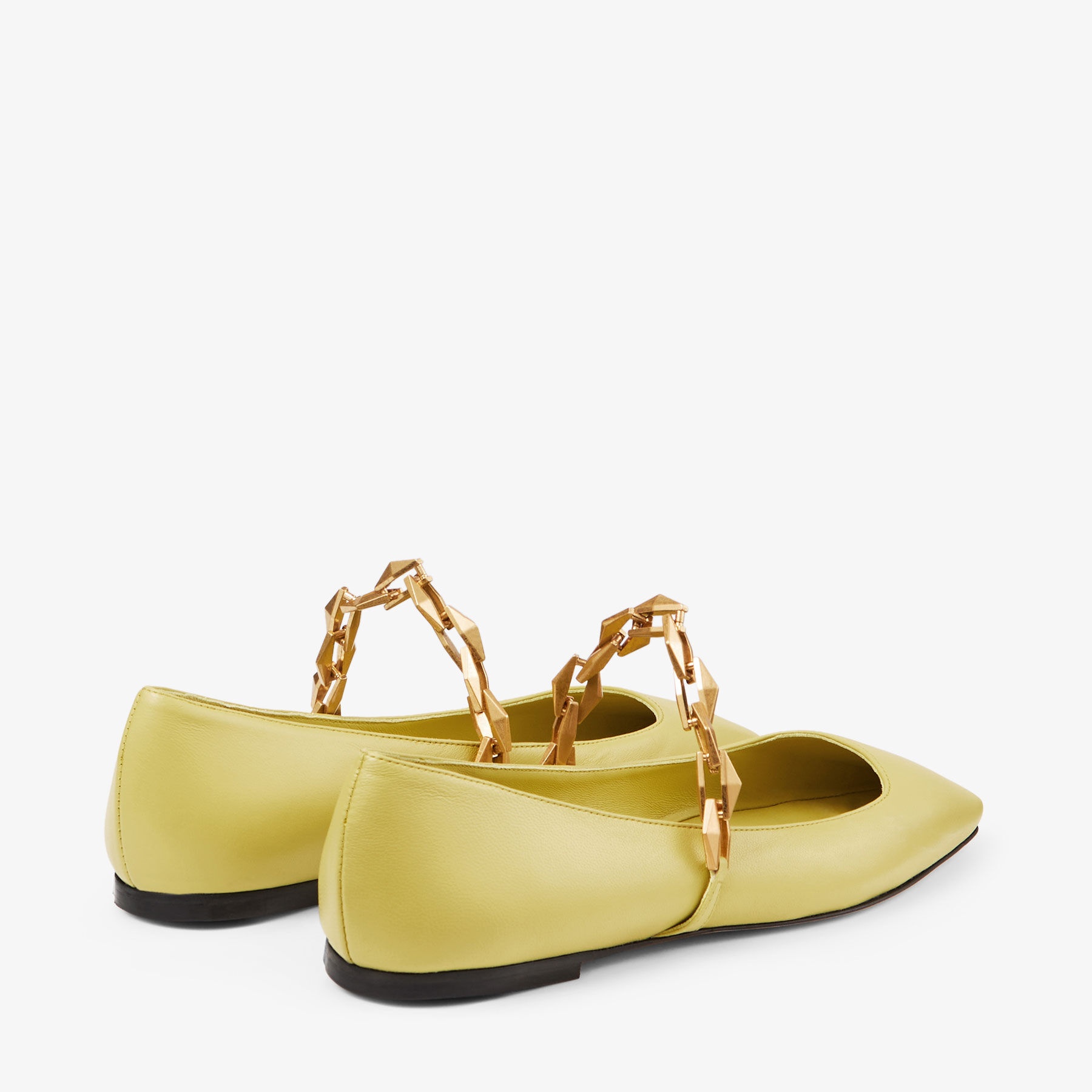 Diamond Tilda Flat
Yellow Nappa Leather Flats - 5