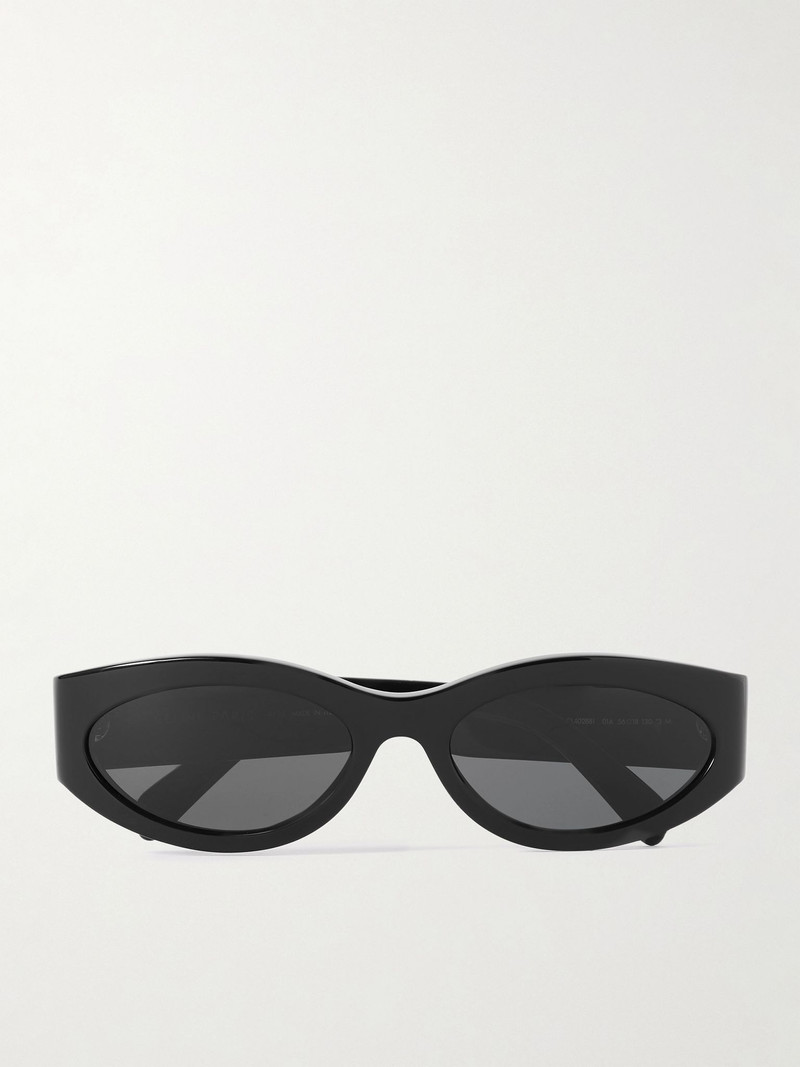 Monochroms cat-eye acetate sunglasses Black 1