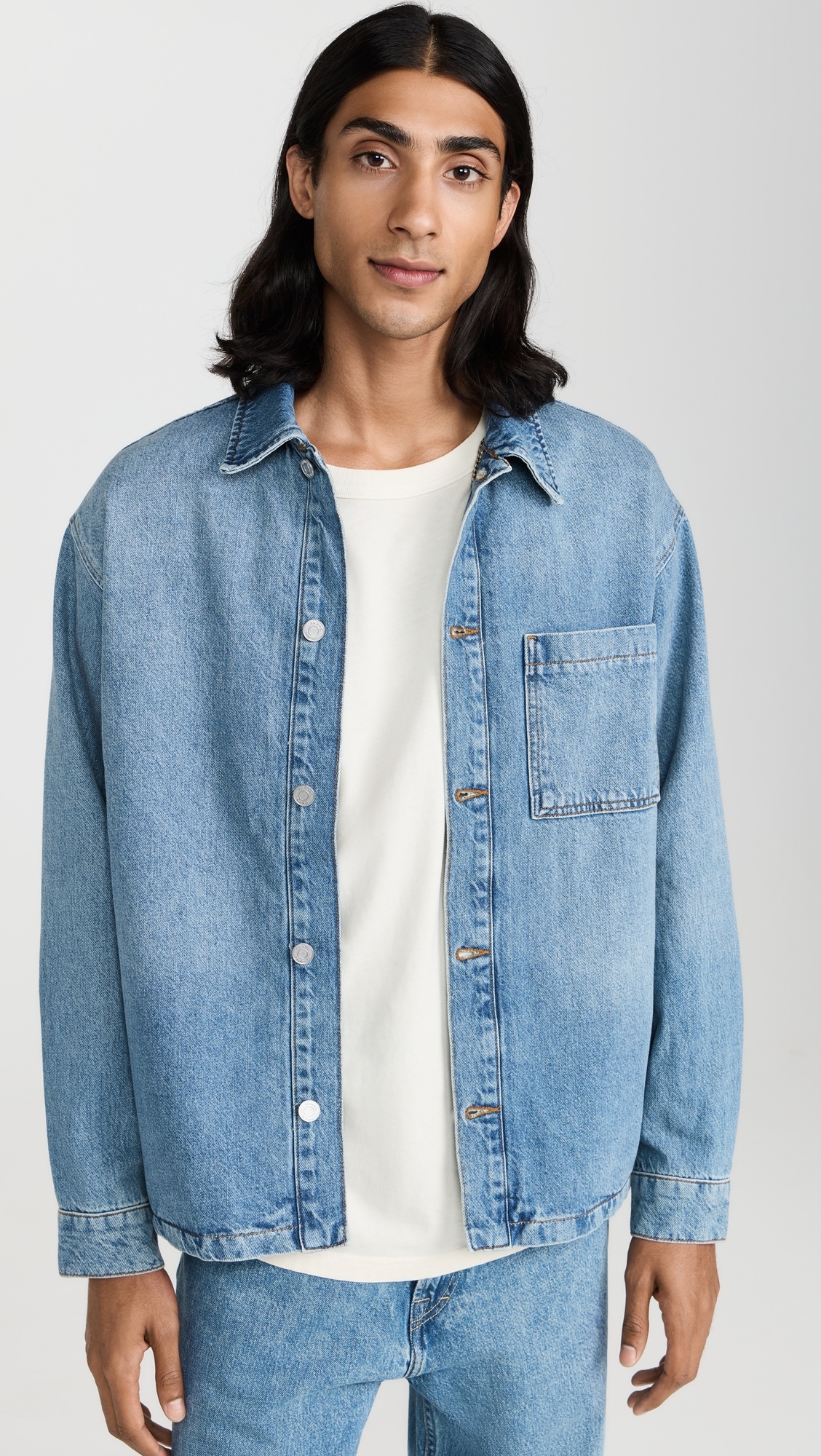 Denim Shirt Jacket - 1