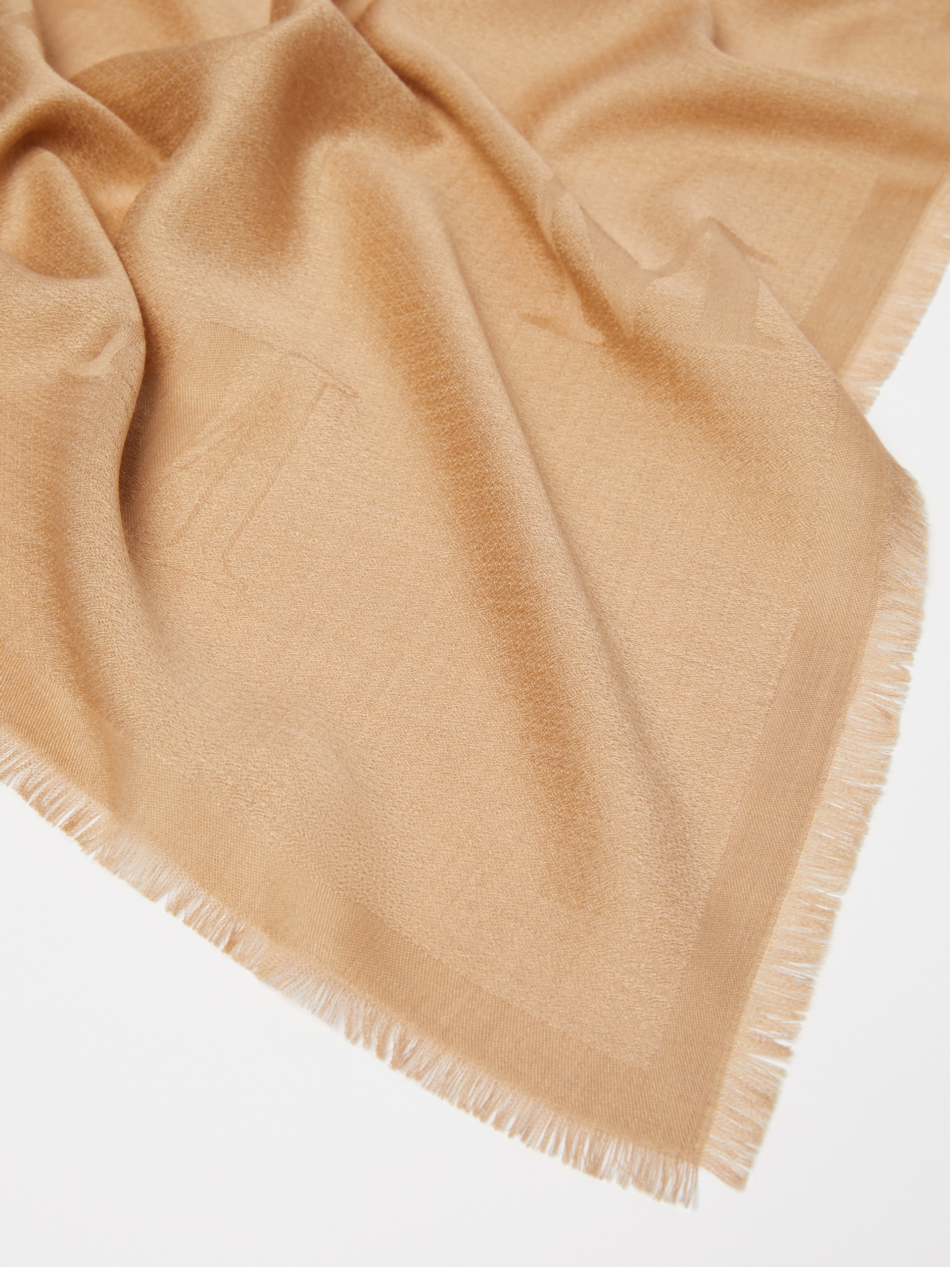 CURVONE Jacquard-knit wool and silk stole - 3