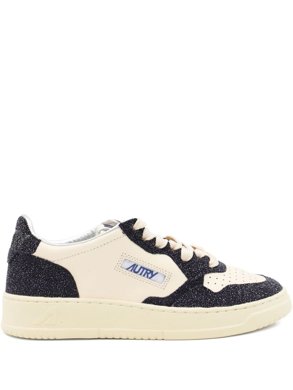 Medalist glitter-panel low-top sneakers - 1