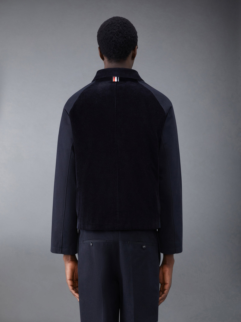 Thom Browne SELVEDGE DENIM CROPPED RELAXED FIELD JACKET outlook