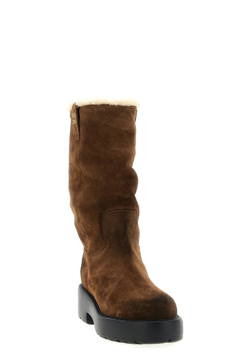 Miu Miu Suede boots outlook