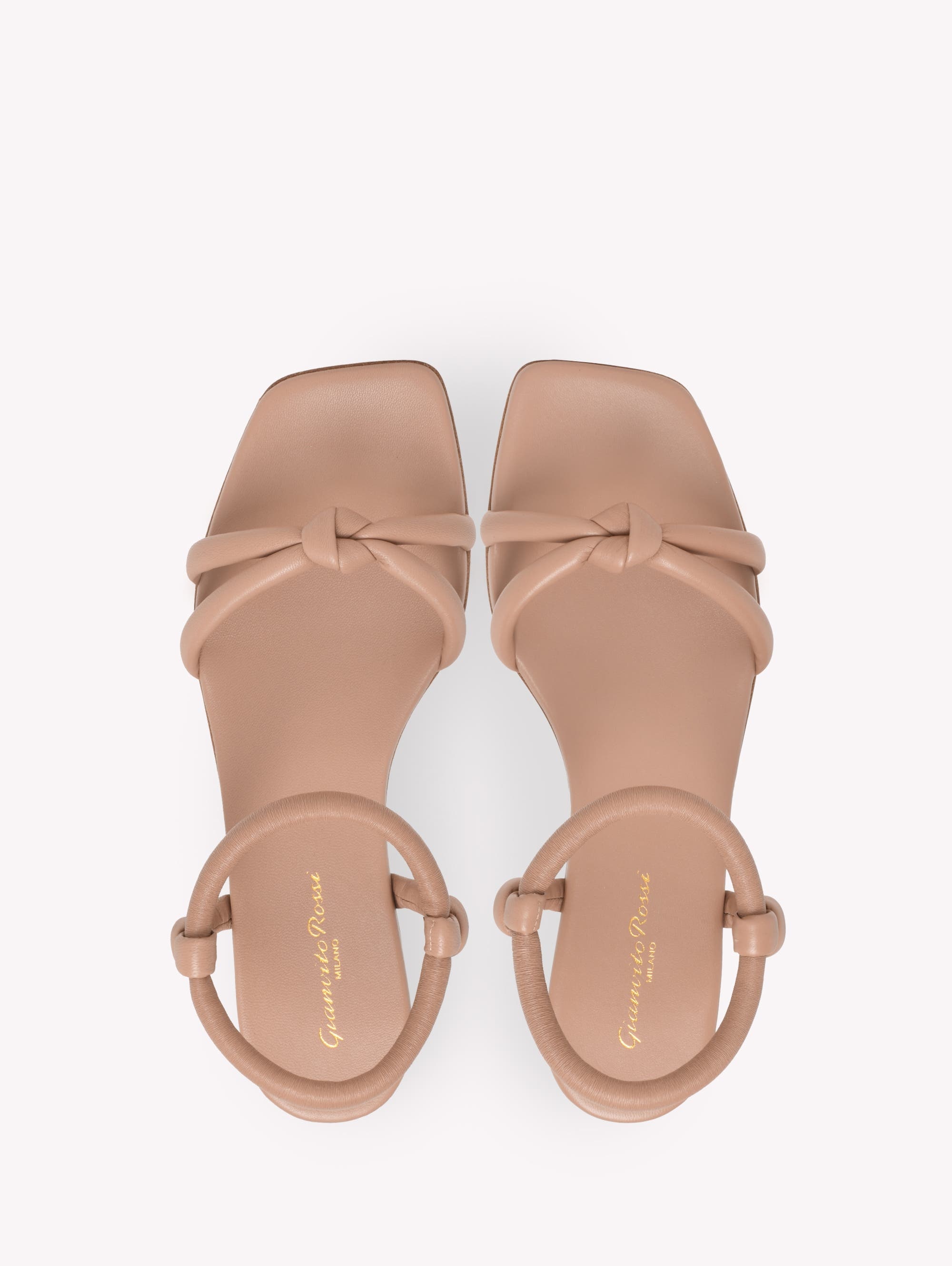 Gianvito Rossi Juno 05 Sandals in Pink Leather at Nordstrom - 3