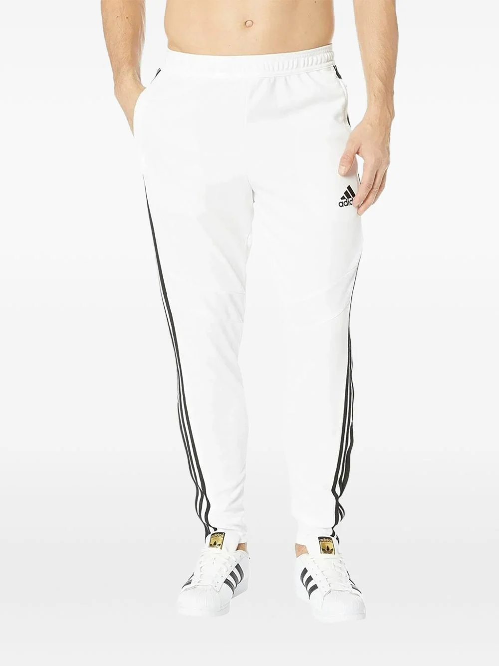 elasticated-waistband track pants - 1