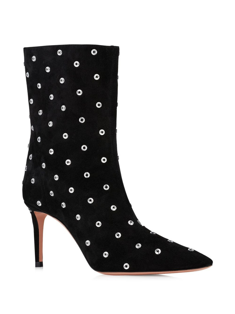 AQUAZZURA 75mm Matignon Crystal boots outlook