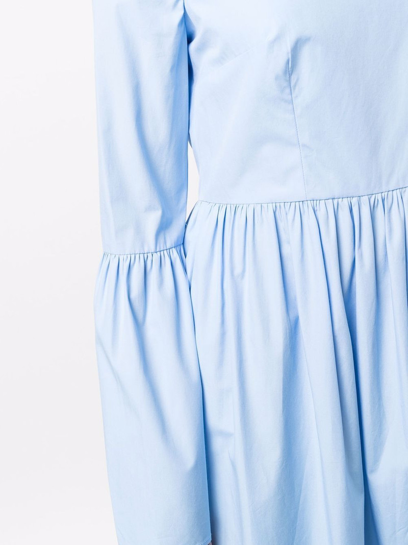 flared-cuff long-length dress 5