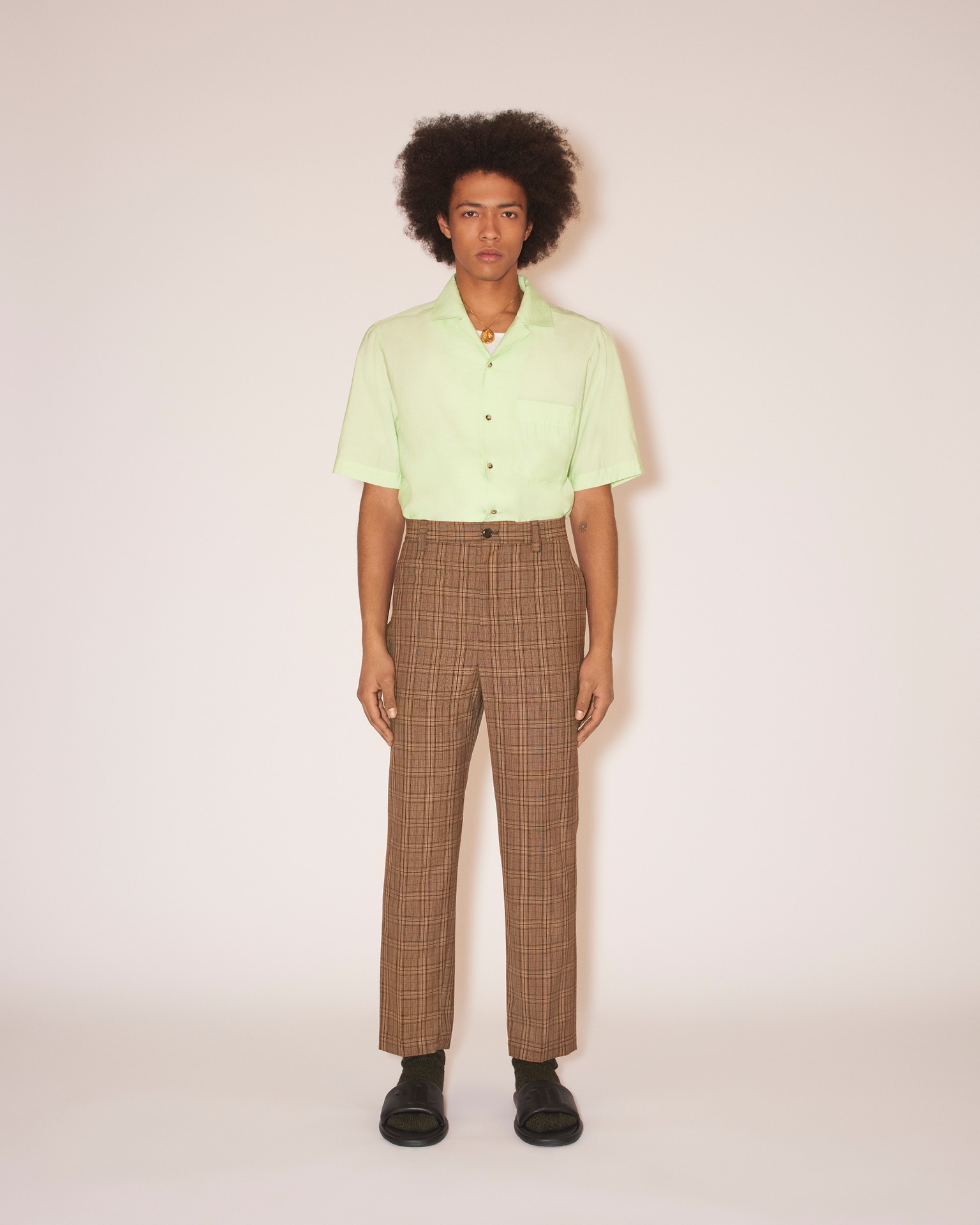 ADAR - Summer suiting slim-leg pants - Camel - 2