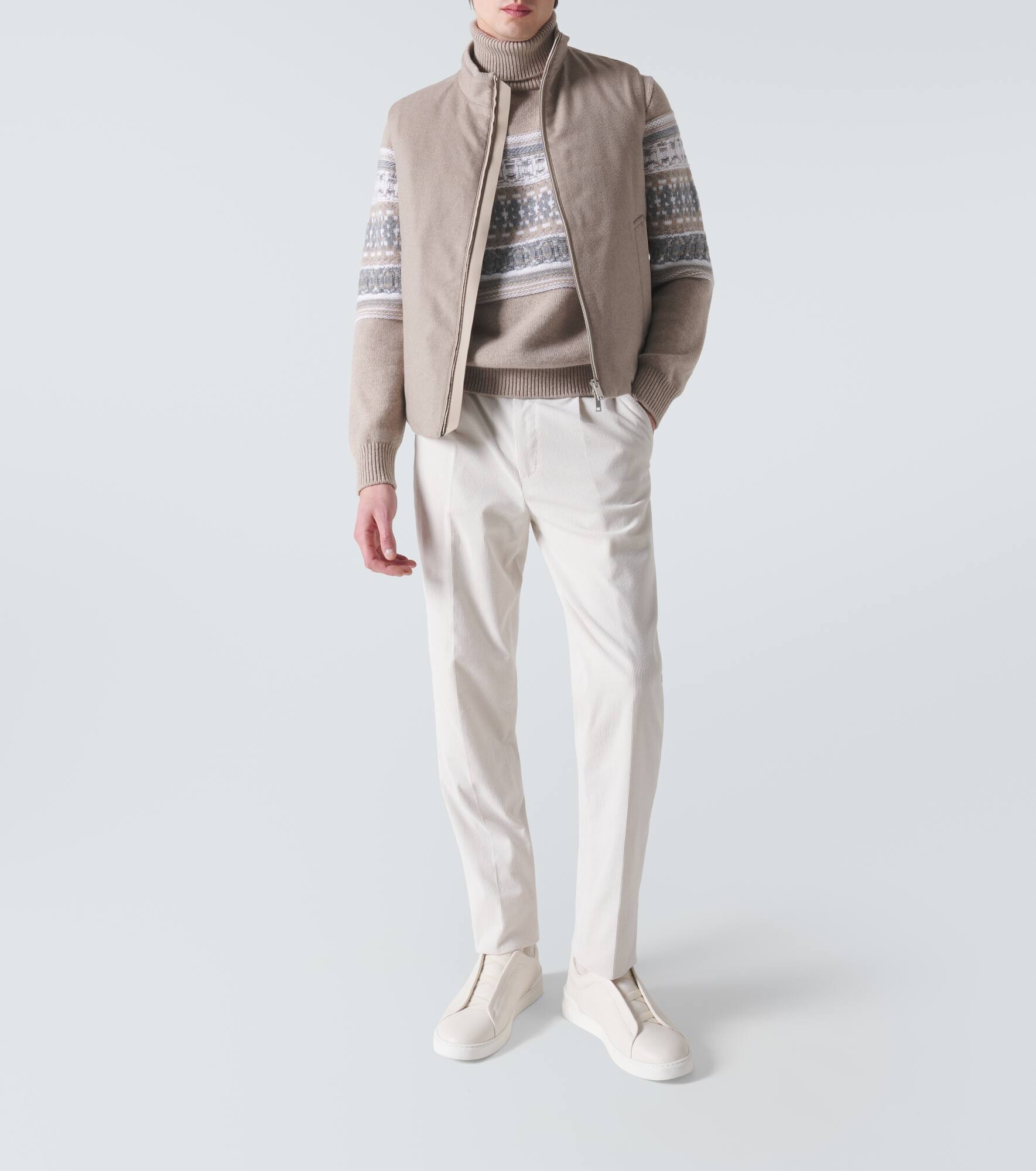Cashmere down vest - 2