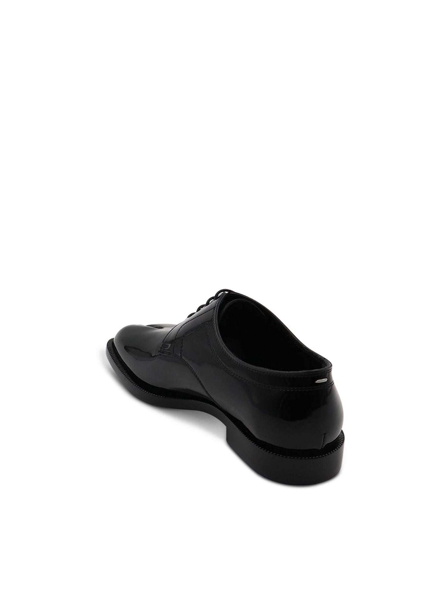 Tabi Toe Lace-Ups Shoes in Black - 3