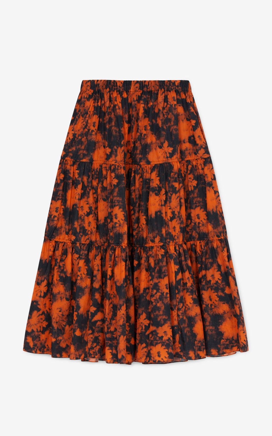 'Ghost Flower' midi skirt - 5