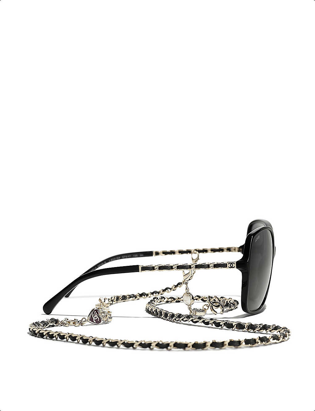 CH5210Q oversized chainmail acetate square sunglasses - 4