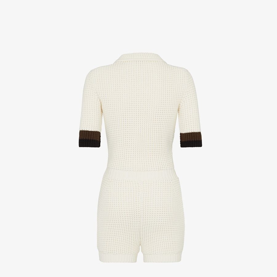 White cotton jumpsuit - 2