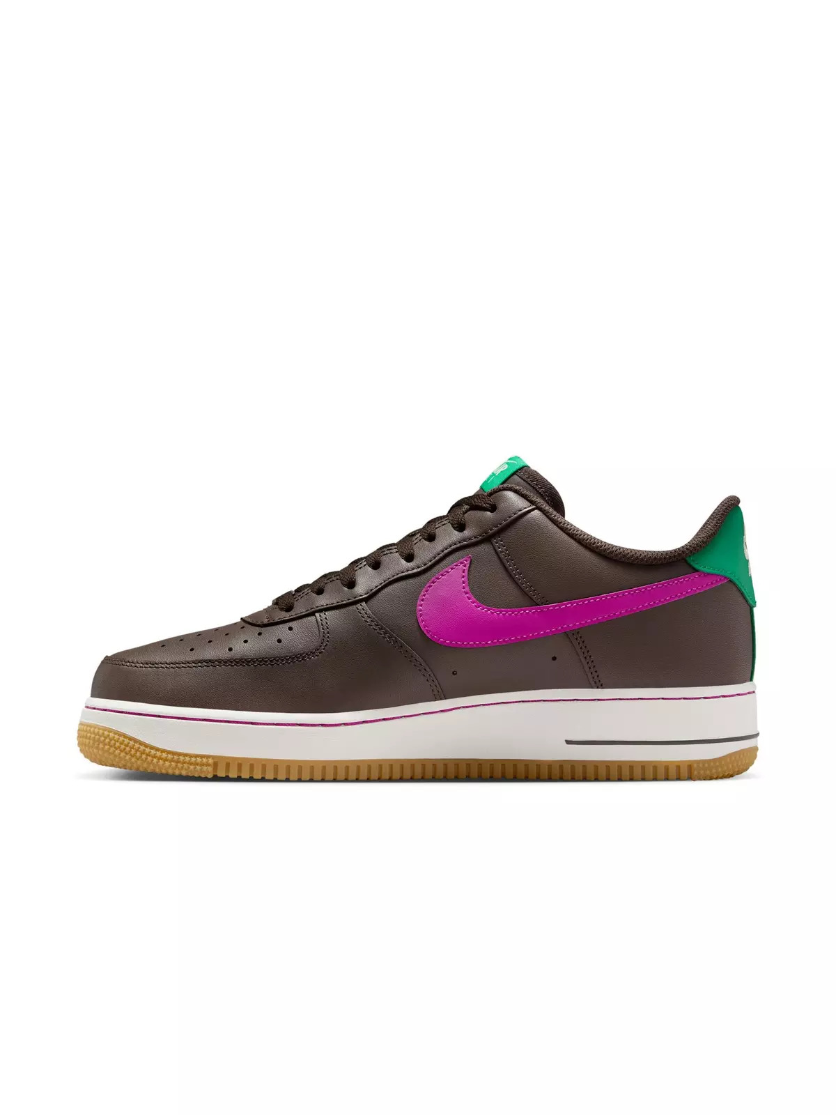 Air Force 1 '07 "Baroque Brown/Vivid Purple/Stadium Green" Men's Shoe - 4
