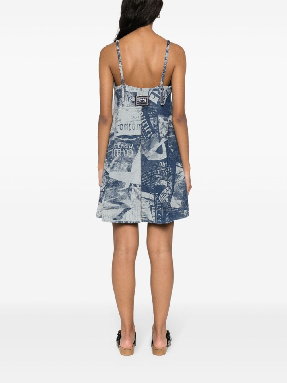 Magazine denim minidress - 4