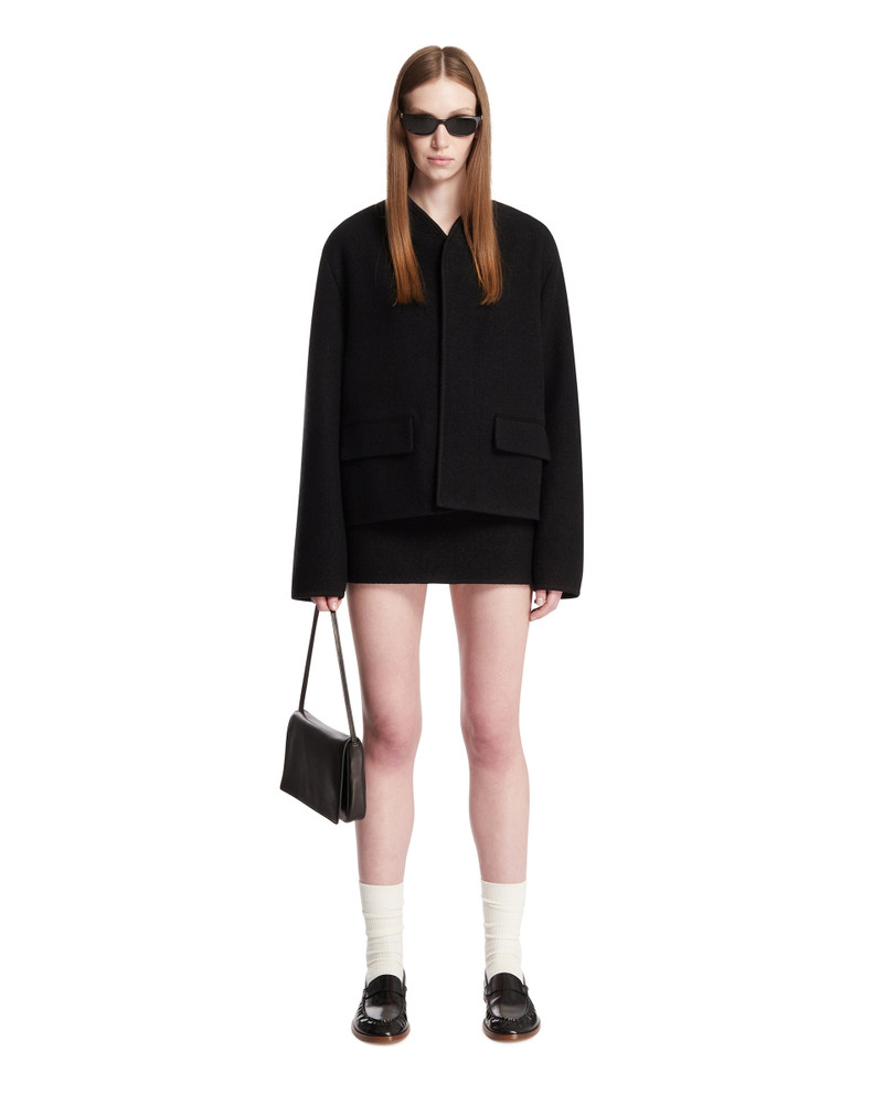 RIER Black Wool Miniskirt outlook