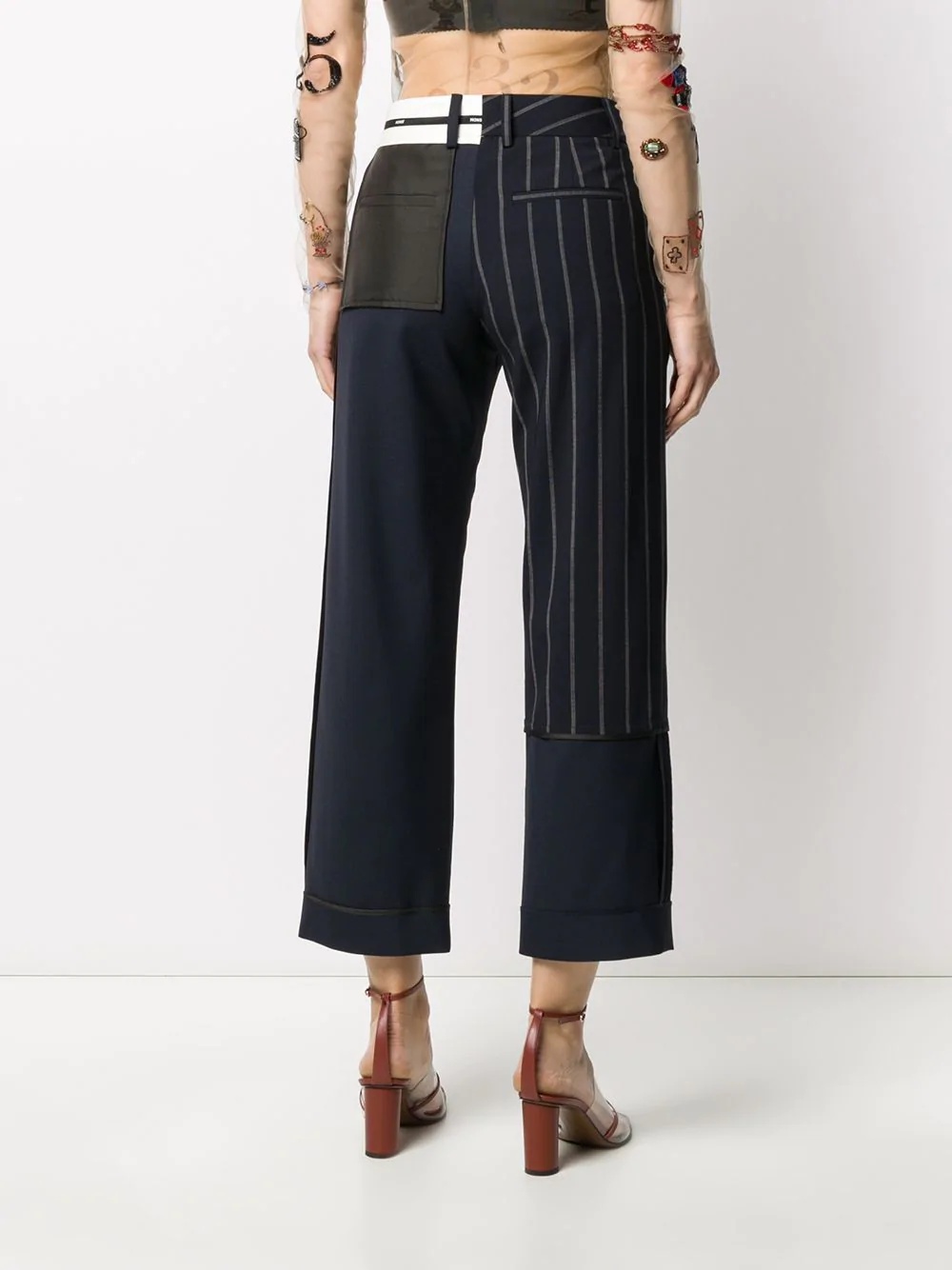 Inside-Out Patchwork trousers - 4