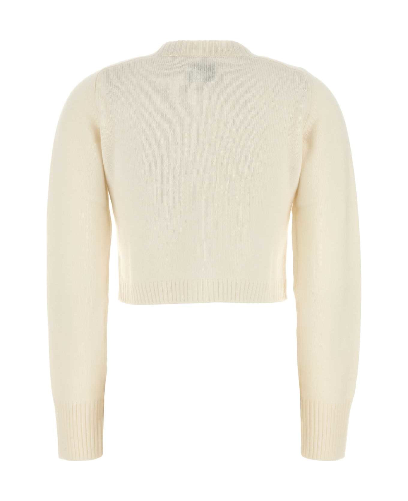Ivory Cashmere Zephir Cardigan - 2