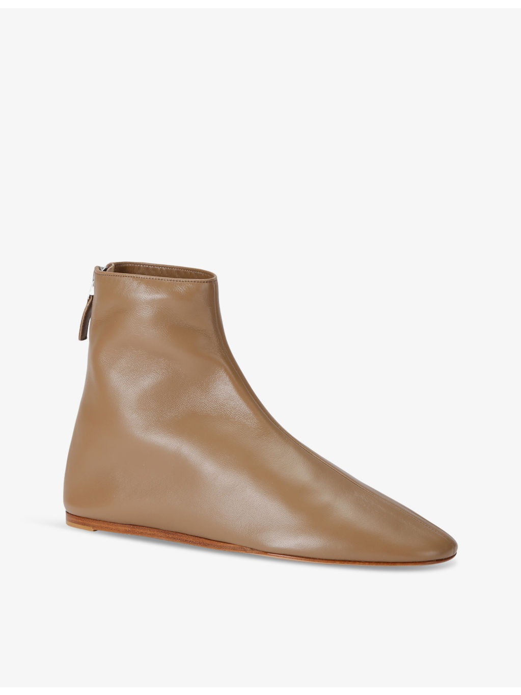 Luna pointed-toe leather ankle boots - 3