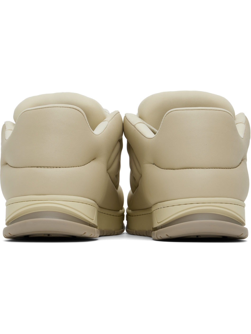 Beige Area Puff Puff Sneakers - 2