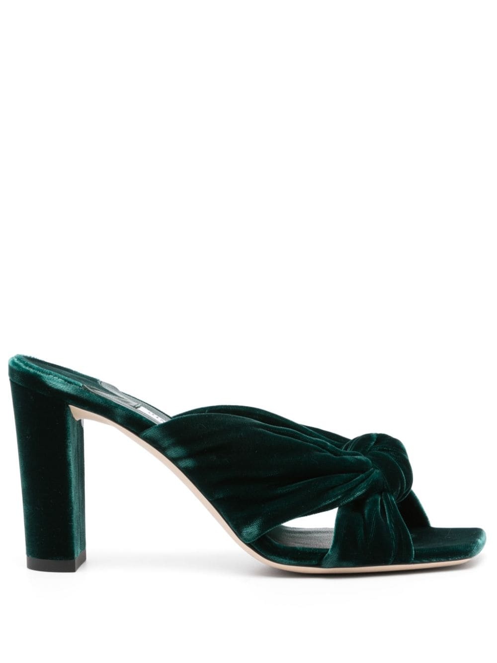 Avenue 85mm velvet mules - 1