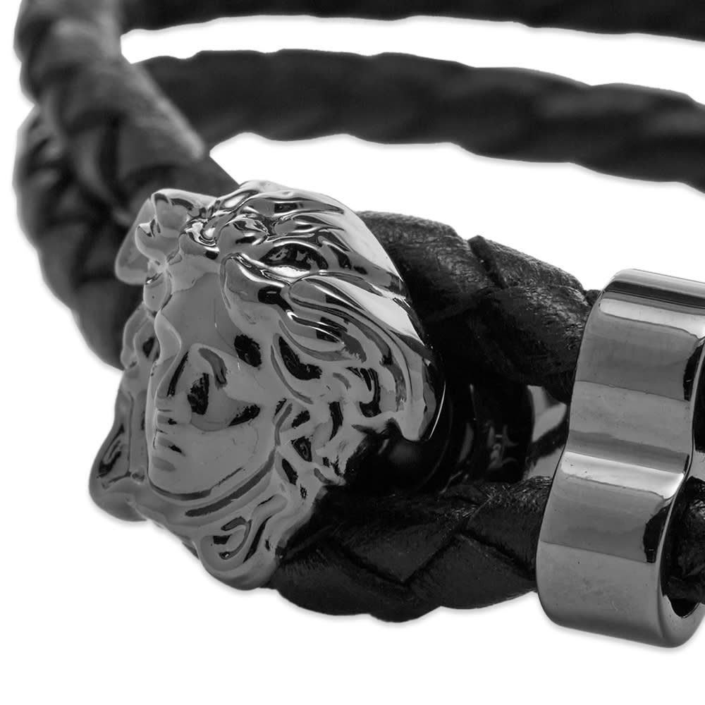 Versace Leather Medusa Bracelet - 3