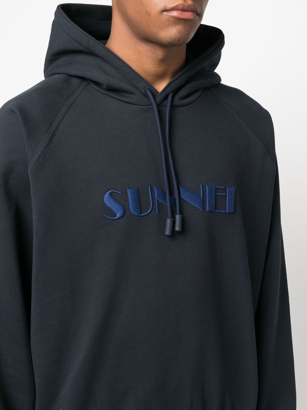 logo drawstring hoodie - 5