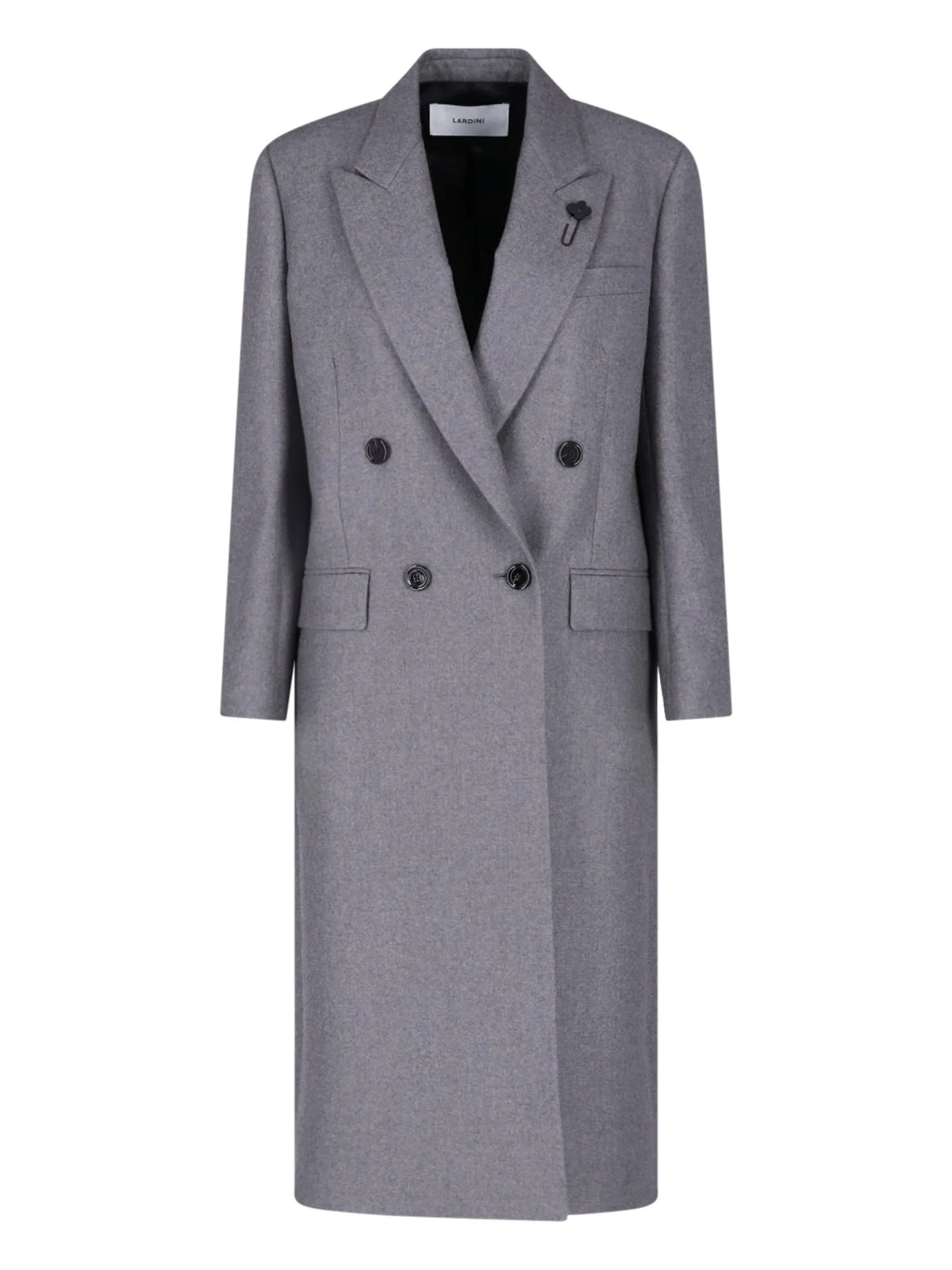 DOUBLE-BREASTED CASHMERE COAT - 1