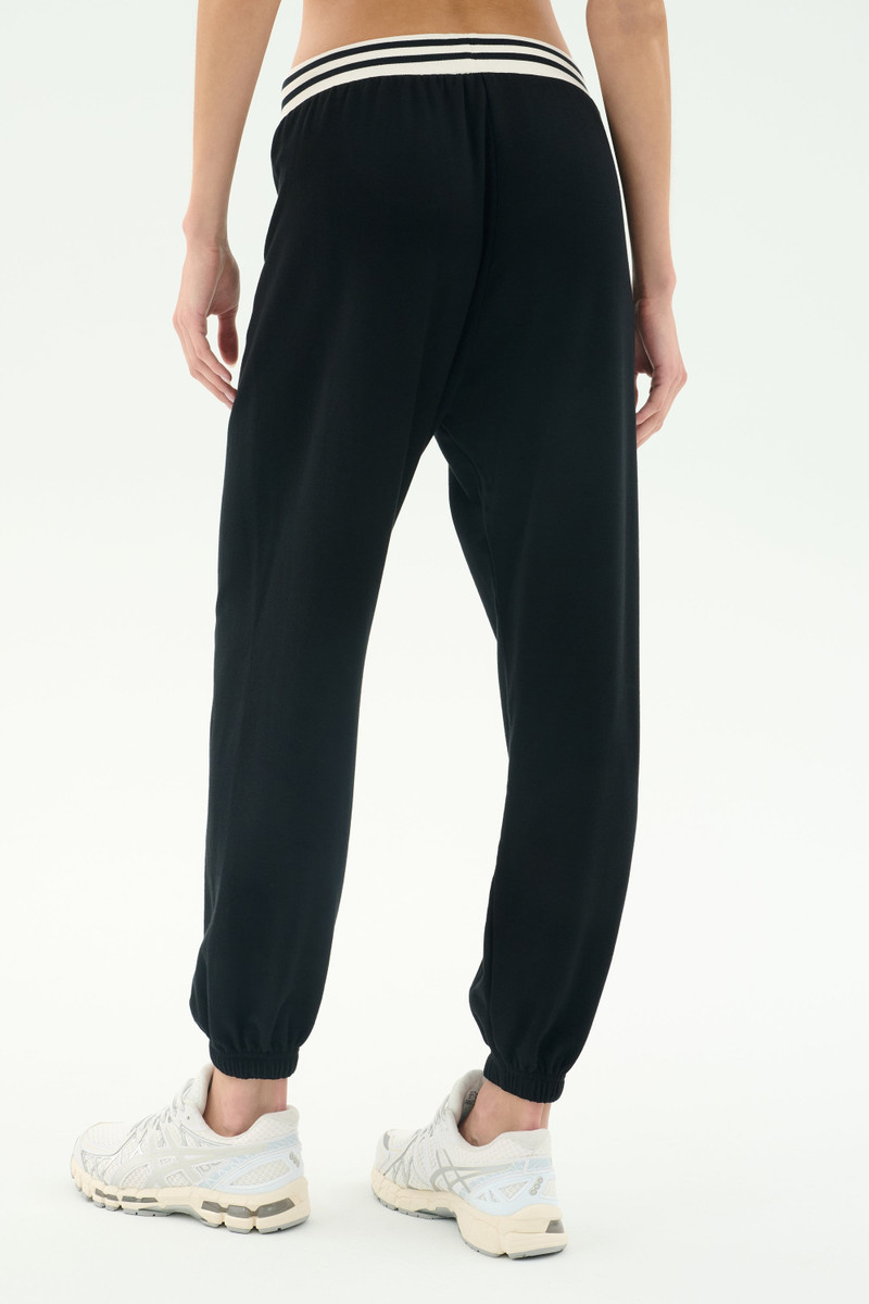 Andie Oversized Fleece Sweatpant W/ Stripe 3