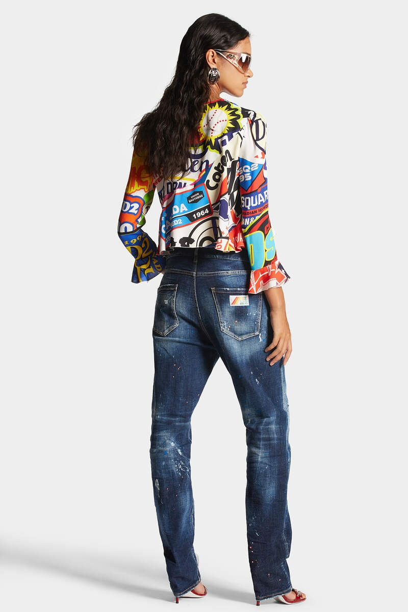 DARK NEON SPLASH WASH 642 JEANS 3