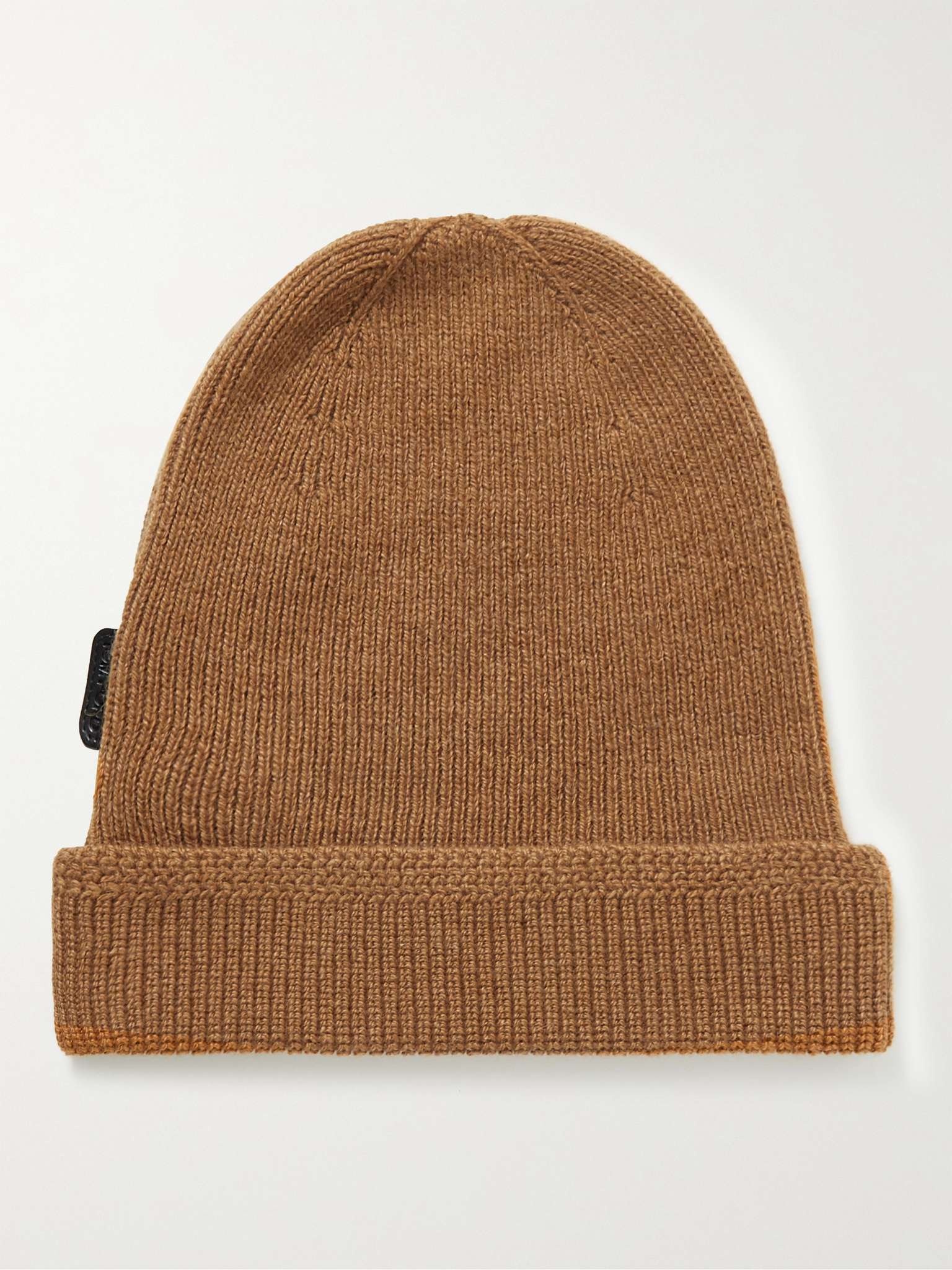 Ribbed Cashmere Beanie - 1