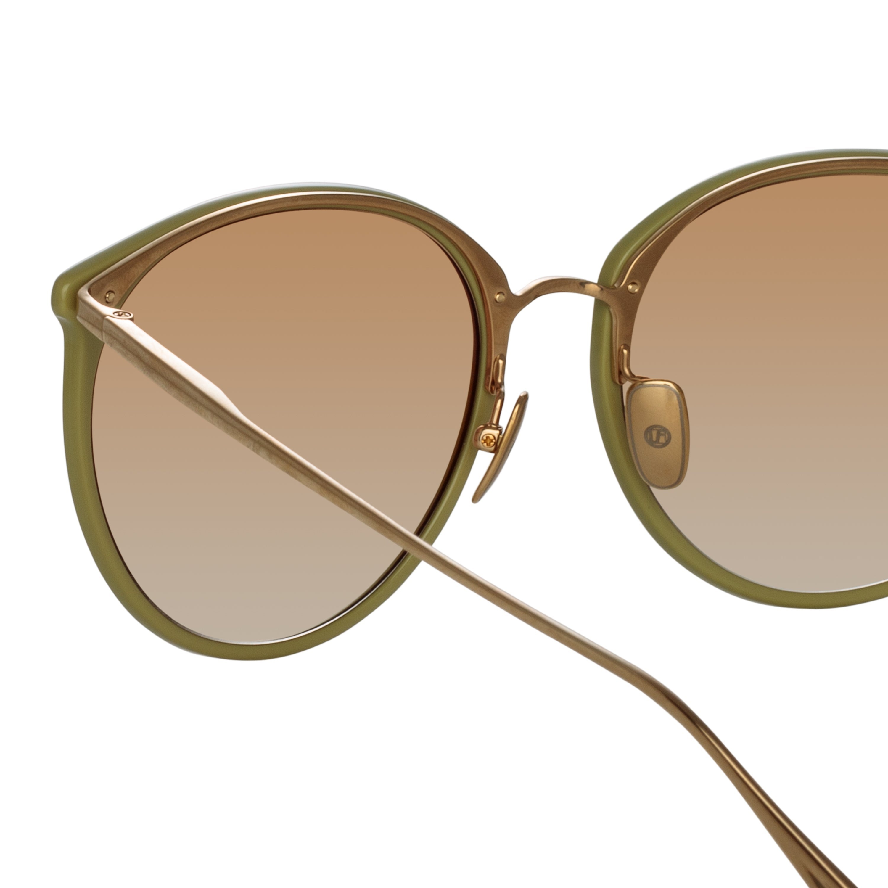 KINGS OVERSIZED SUNGLASSES IN SAGE - 4