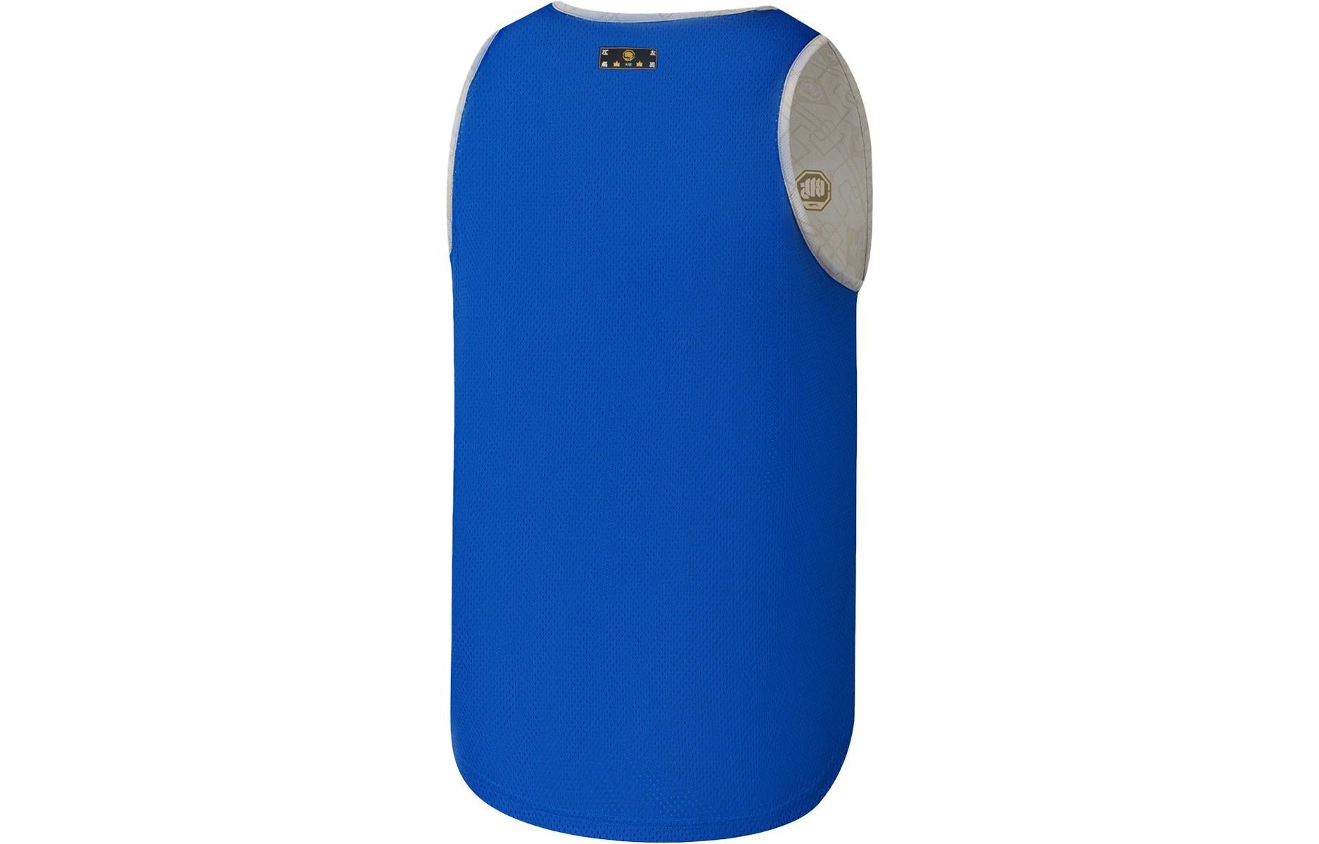 Li-Ning BadFive Jiang Zuo Feng Liu Reversible Basketball Tank 'White Blue Gold' AAYS261-1 - 4