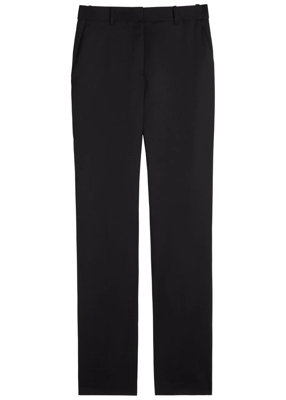 Heirlome Alba Flared-leg Stretch-wool Trousers - 1